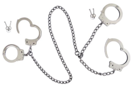 Plate-type fetters connecting hands with feet A Model