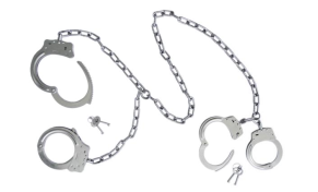 Plate-type fetters connecting hands with feet B Model