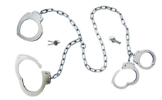 Plate-type fetters connecting hands with feet I Model